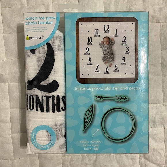 NWT ✨ “Watch Me Grow” Baby Photo Blanket - Picture 1 of 2